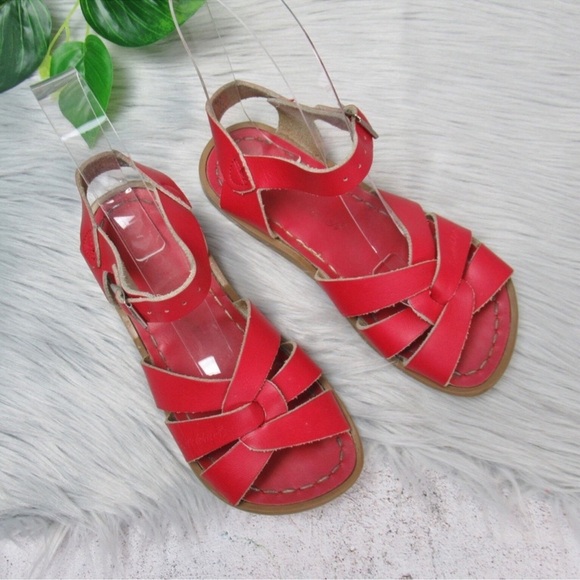 Salt Water Red Classic Waterproof Sandals 13 - Picture 2 of 4